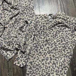 Leopard Print Lounge Set
